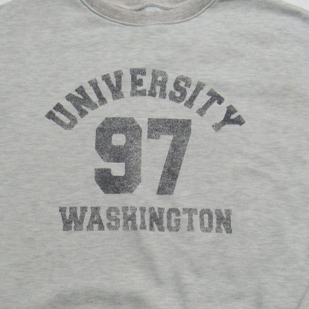 DAZY Women's Letter Graphic Print University Washington Long Sleeve Sweatshirt - Picture 4 of 8